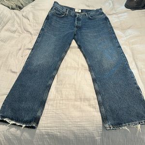 Agolde Jeans size 31, no tags, but never worn. Button fly, frayed ankle.
